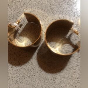 Jenny Bird Gold Clip-On Hoop Earrings